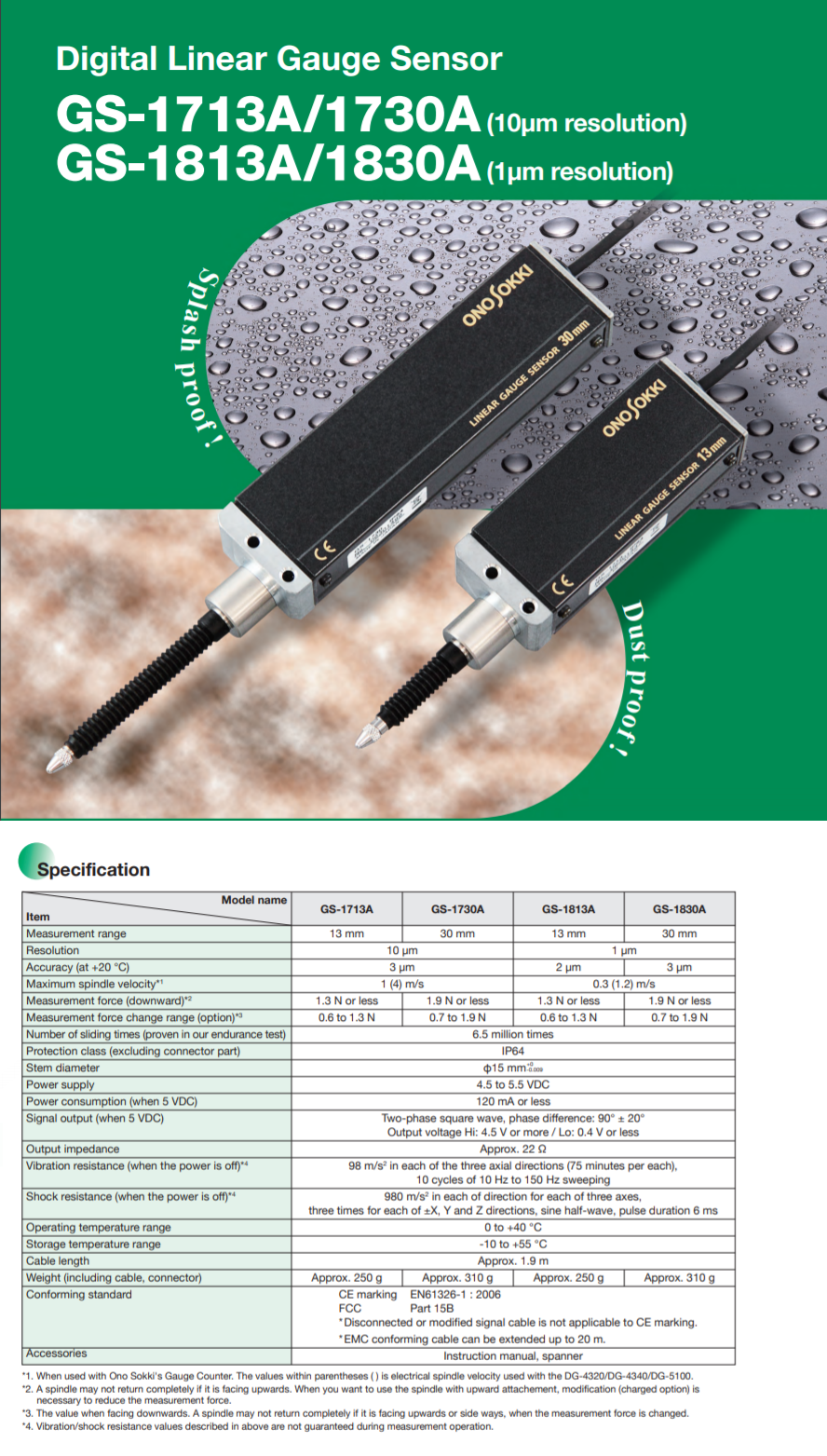 Ichiban Precision Sdn Bhd Ono Sokki Ono Sokki Linear Gauge Sensors